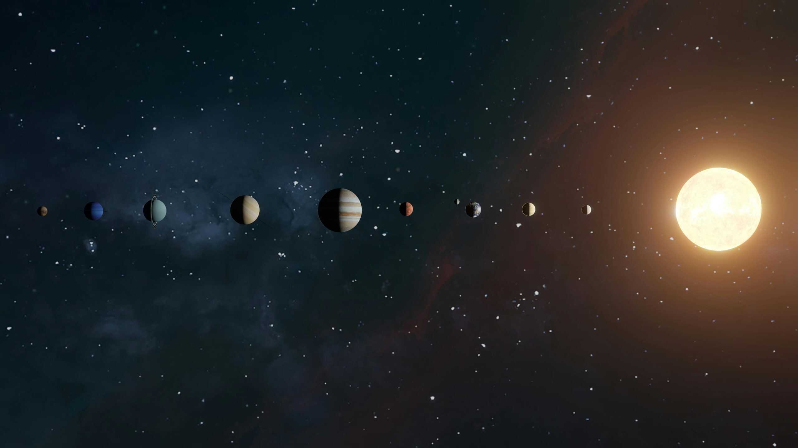 planets in line