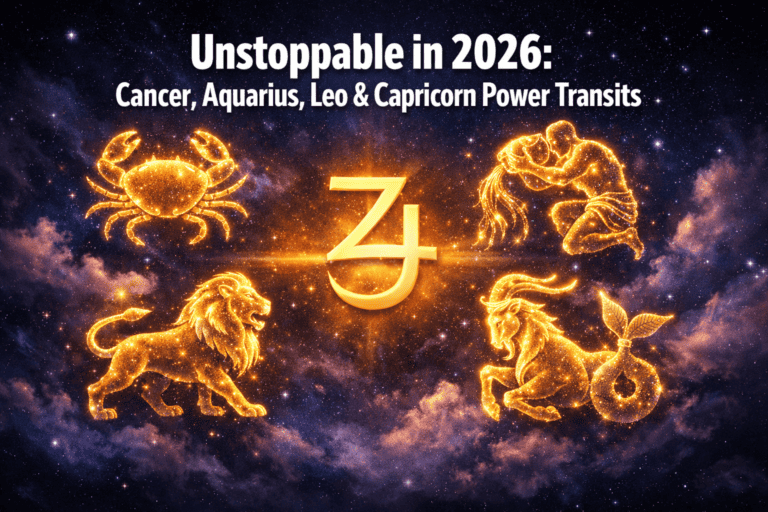4 Zodiac Signs Unstoppable in 2026: Cancer, Aquarius, Leo, and Capricorn's Power Transits