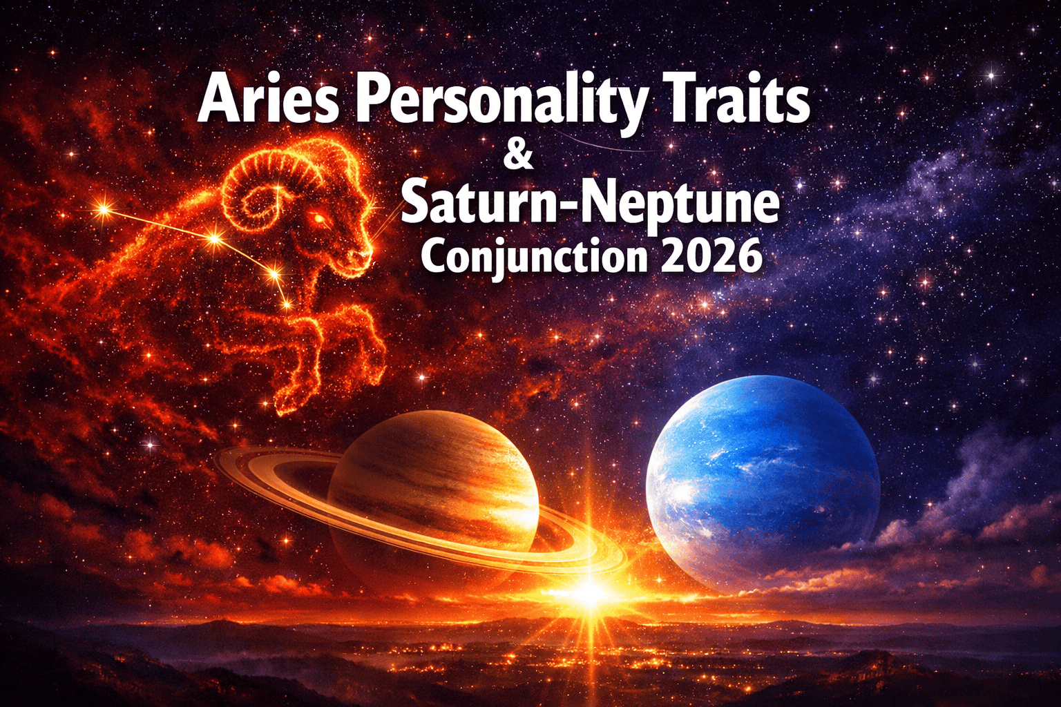 Aries Personality Traits Amplified by Saturn-Neptune Conjunction: Bold New Beginnings in 2026