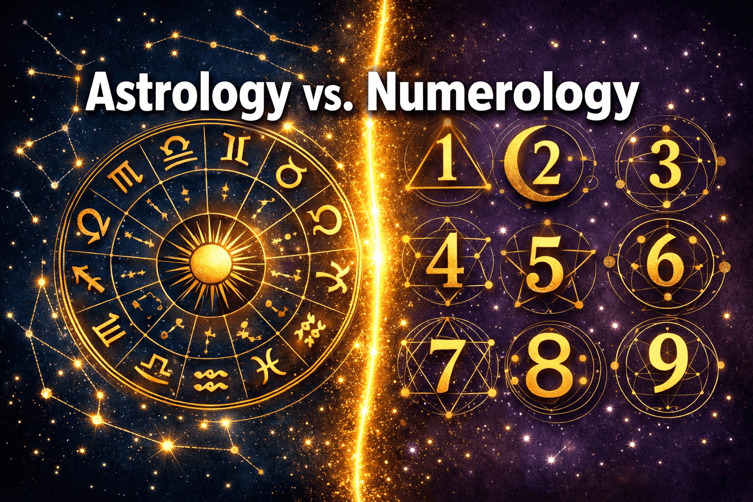 Astrology vs. Numerology: Understanding the Differences and How They Work Together