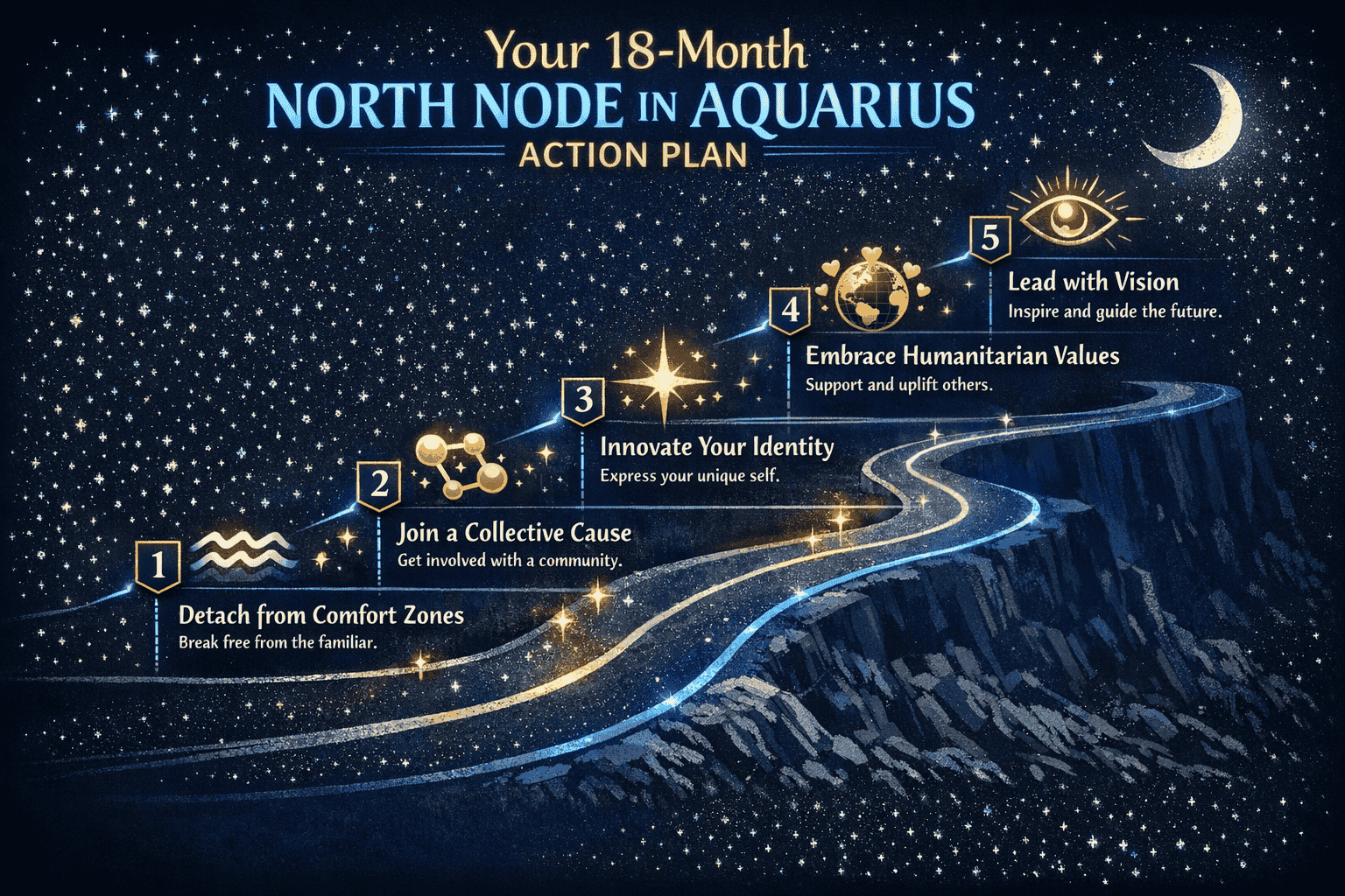 Detailed () step-by-step checklist-style infographic on a deep navy background with electric blue accent lines, titled 'Your