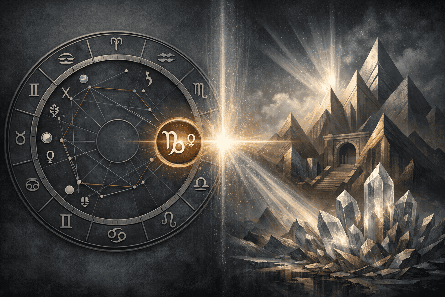 Dramatic historical visualization representing the significance of January 6, 2026 Venus Cazimi. Split-screen composition