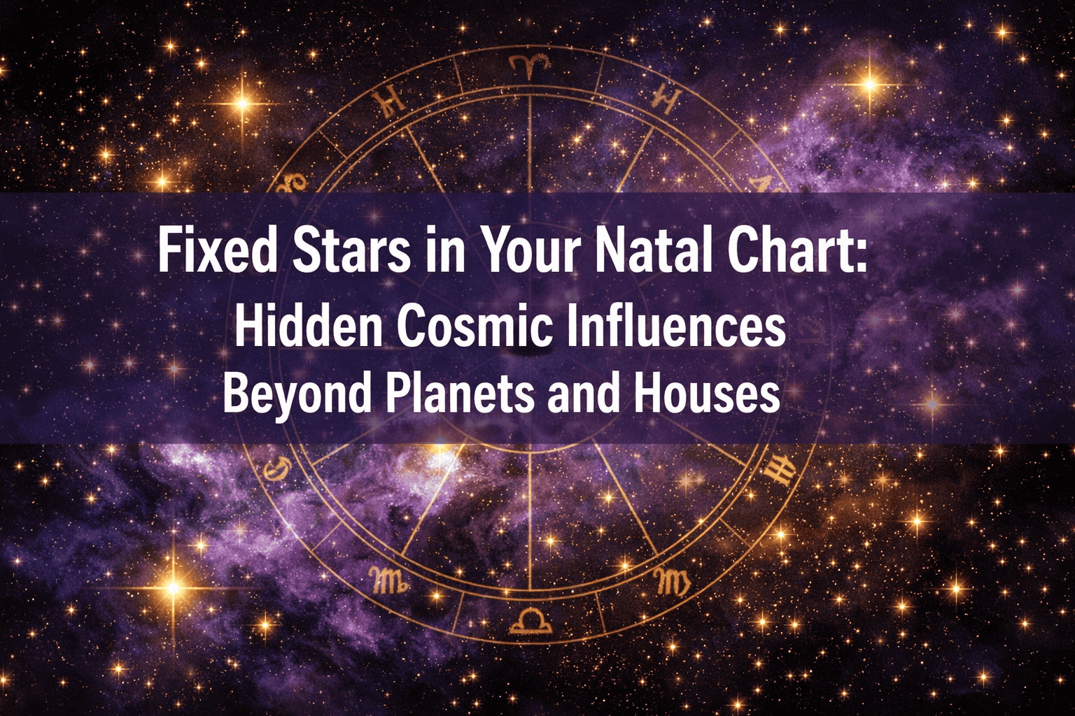 Fixed Stars in Your Natal Chart: Hidden Cosmic Influences Beyond Planets and Houses