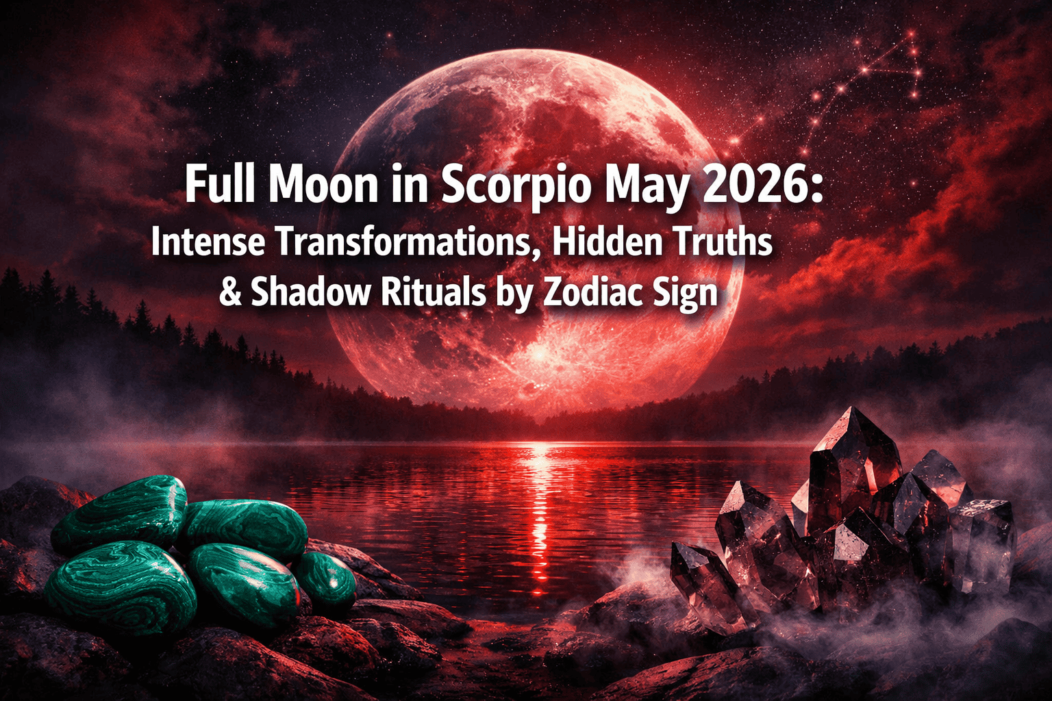 Full Moon in Scorpio May 2026: Intense Transformations, Hidden Truths, and Shadow Ritual Guides by Zodiac Sign