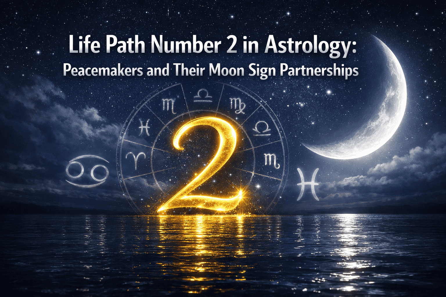 Life Path Number 2 in Astrology: Peacemakers and Their Moon Sign Partnerships