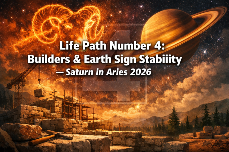 Life Path Number 4 in Astrology: Builders and Earth Sign Stability During Saturn in Aries 2026
