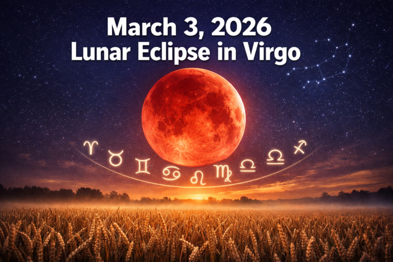 March 3, 2026 Lunar Eclipse in Virgo: Releasing Perfectionism, Health Overhauls, and Practical Shadow Work by Zodiac Sign