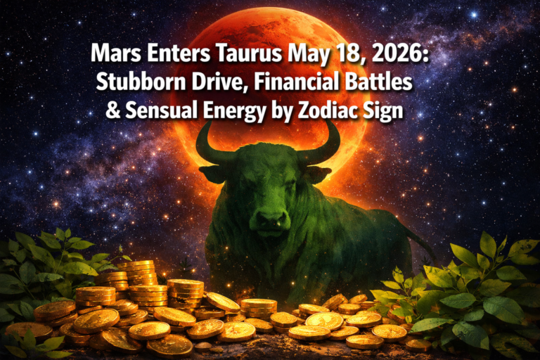 Mars Enters Taurus May 18, 2026: Stubborn Drive, Financial Battles, and Sensual Energy Strategies by Zodiac Sign
