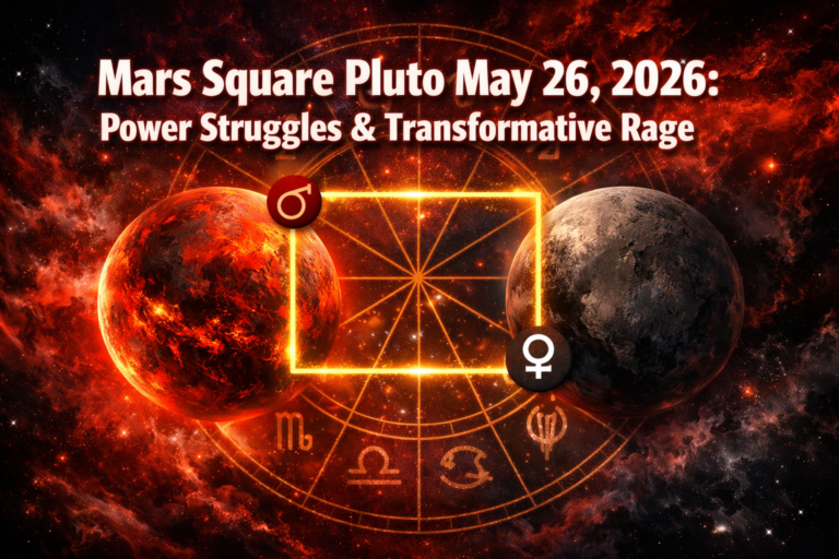 Mars Square Pluto May 26, 2026: Power Struggles, Transformative Rage, and Channeling Intense Energy Across Natal Charts