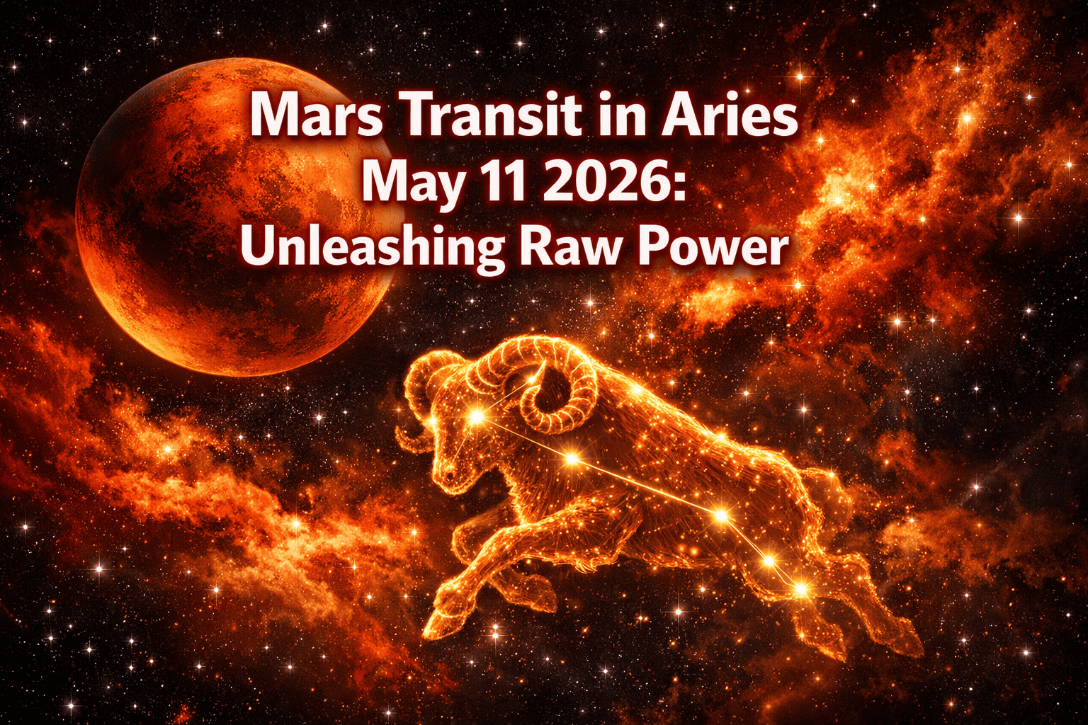 Mars Transit in Aries May 11, 2026: Unleashing Raw Power, Courage Challenges, and Zodiac Action Strategies