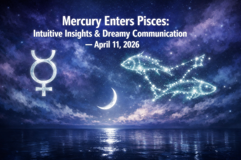 Mercury Enters Pisces Today April 11, 2026: Intuitive Insights, Dreamy Communication, and Zodiac Sign Effects