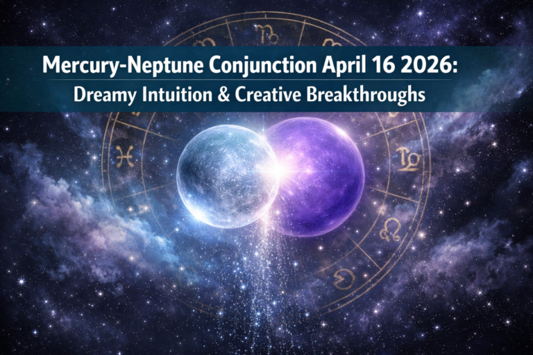 Mercury-Neptune Conjunction April 16, 2026: Harnessing Dreamy Intuition and Creative Breakthroughs in Your Natal Chart