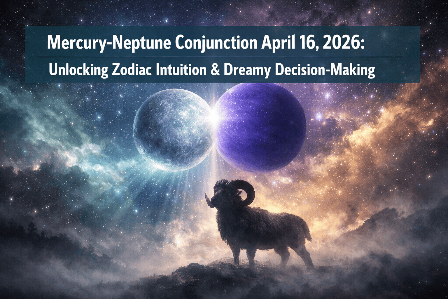 Mercury-Neptune Conjunction Today April 16, 2026: Unlocking Zodiac Intuition and Dreamy Decision-Making