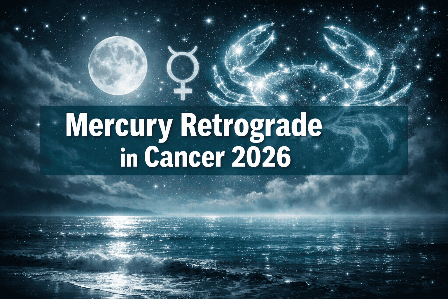 Mercury Retrograde in Cancer June 29–July 23, 2026: Navigating Emotional Texts, Family Talks, and Intuitive Review Cycles
