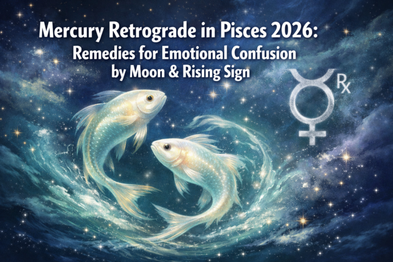 Mercury Retrograde in Pisces Feb 25-Mar 20 2026: Remedies for Emotional Confusion by Moon and Rising Sign