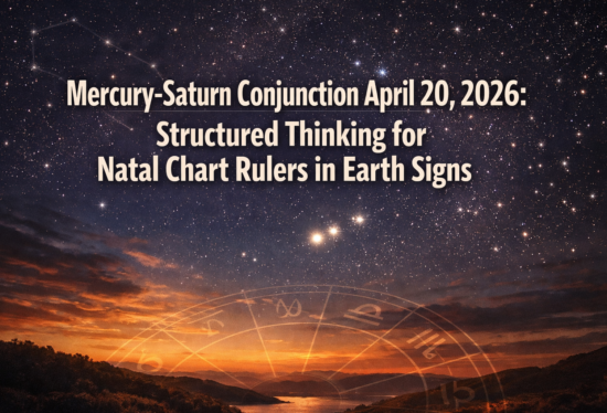 Mercury-Saturn Conjunction April 20, 2026: Structured Thinking for Natal Chart Rulers in Earth Signs