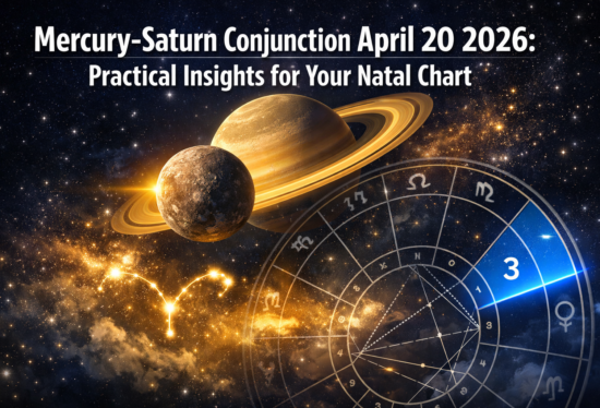 Mercury-Saturn Conjunction Today April 20 2026: Practical Insights for Your Natal Chart Ruler and Communication Houses