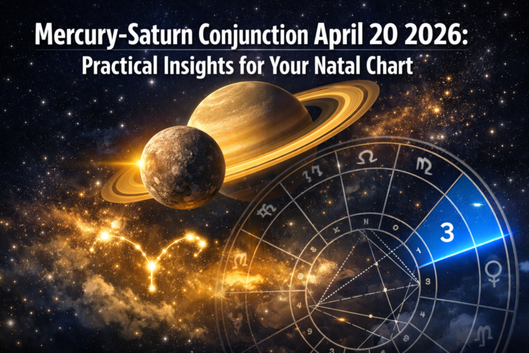 Mercury-Saturn Conjunction Today April 20 2026: Practical Insights for Your Natal Chart Ruler and Communication Houses