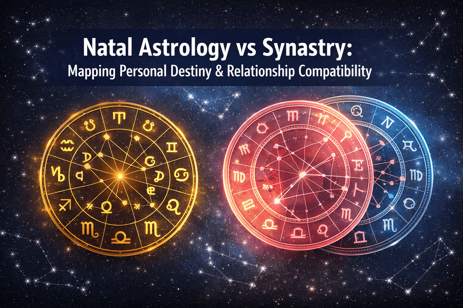 Natal Astrology vs Synastry: Mapping Personal Destiny and Relationship Compatibility for Beginners