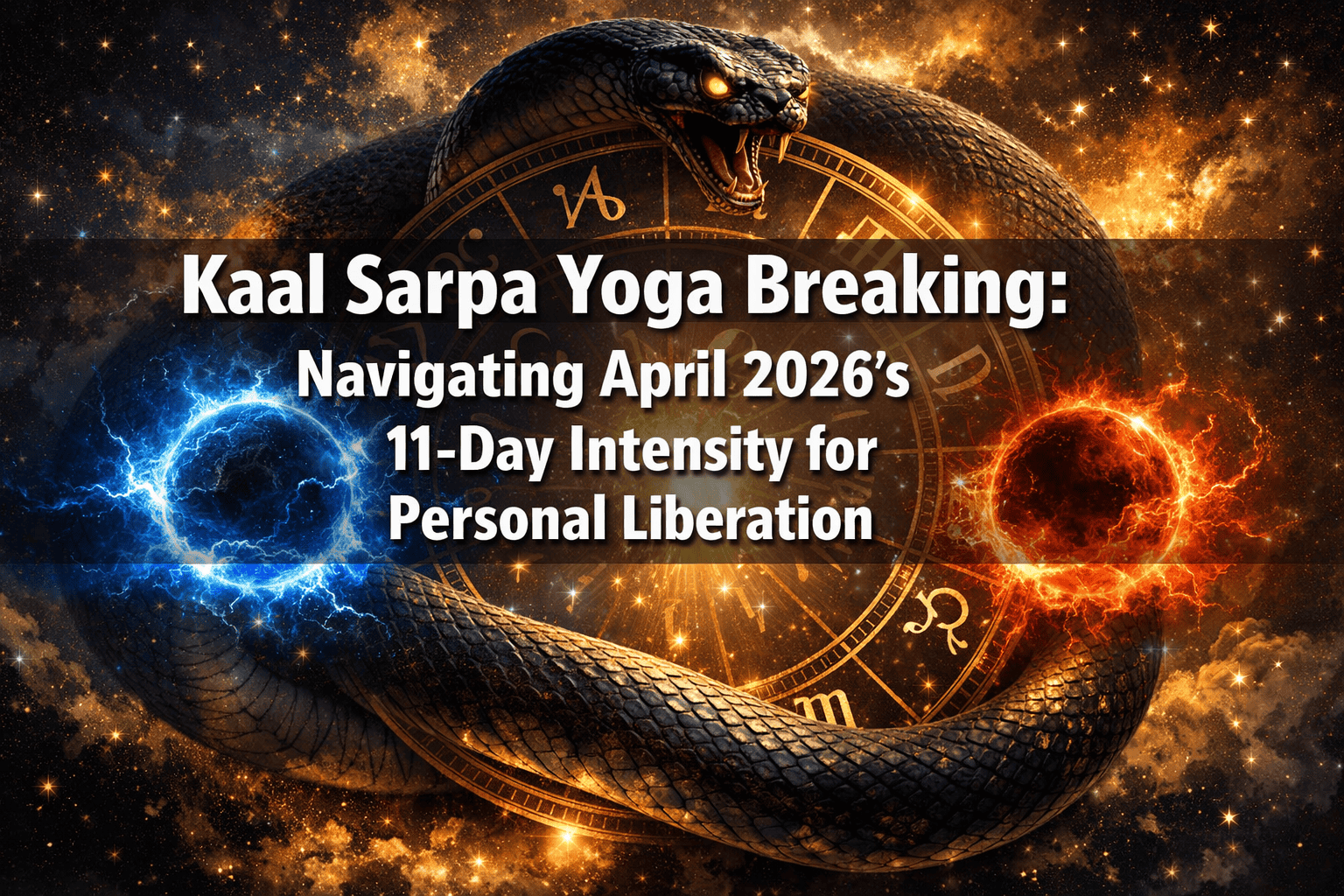 Natal Chart Kaal Sarpa Yoga Breaking: Navigating April 2026's 11-Day Intensity for Personal Liberation