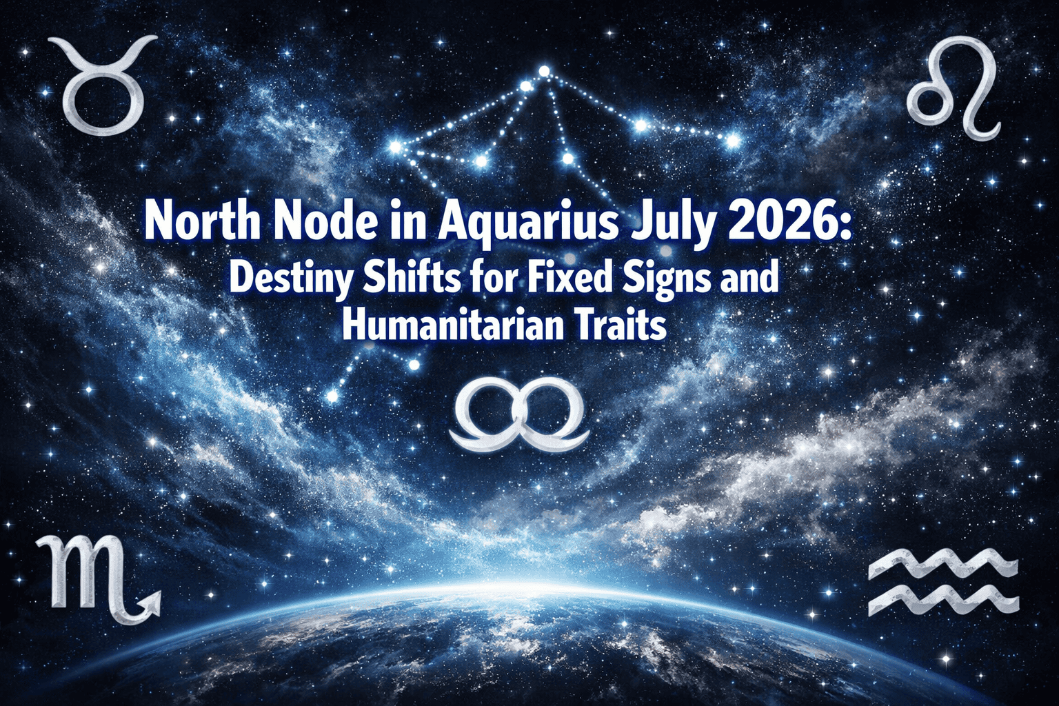 North Node in Aquarius July 2026: Destiny Shifts for Fixed Signs and Humanitarian Traits