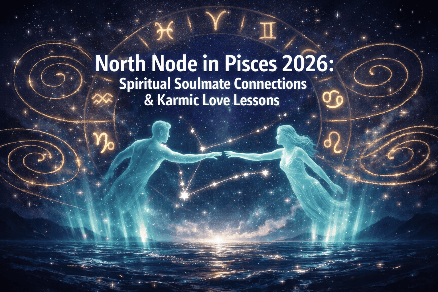 North Node in Pisces 2026: Spiritual Soulmate Connections and Karmic Love Lessons for Every Zodiac Sign
