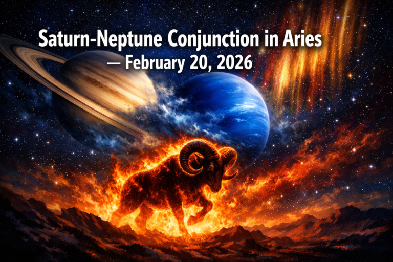 Saturn-Neptune Conjunction in Aries February 20, 2026: Dissolving Old Structures and Manifesting New Realities