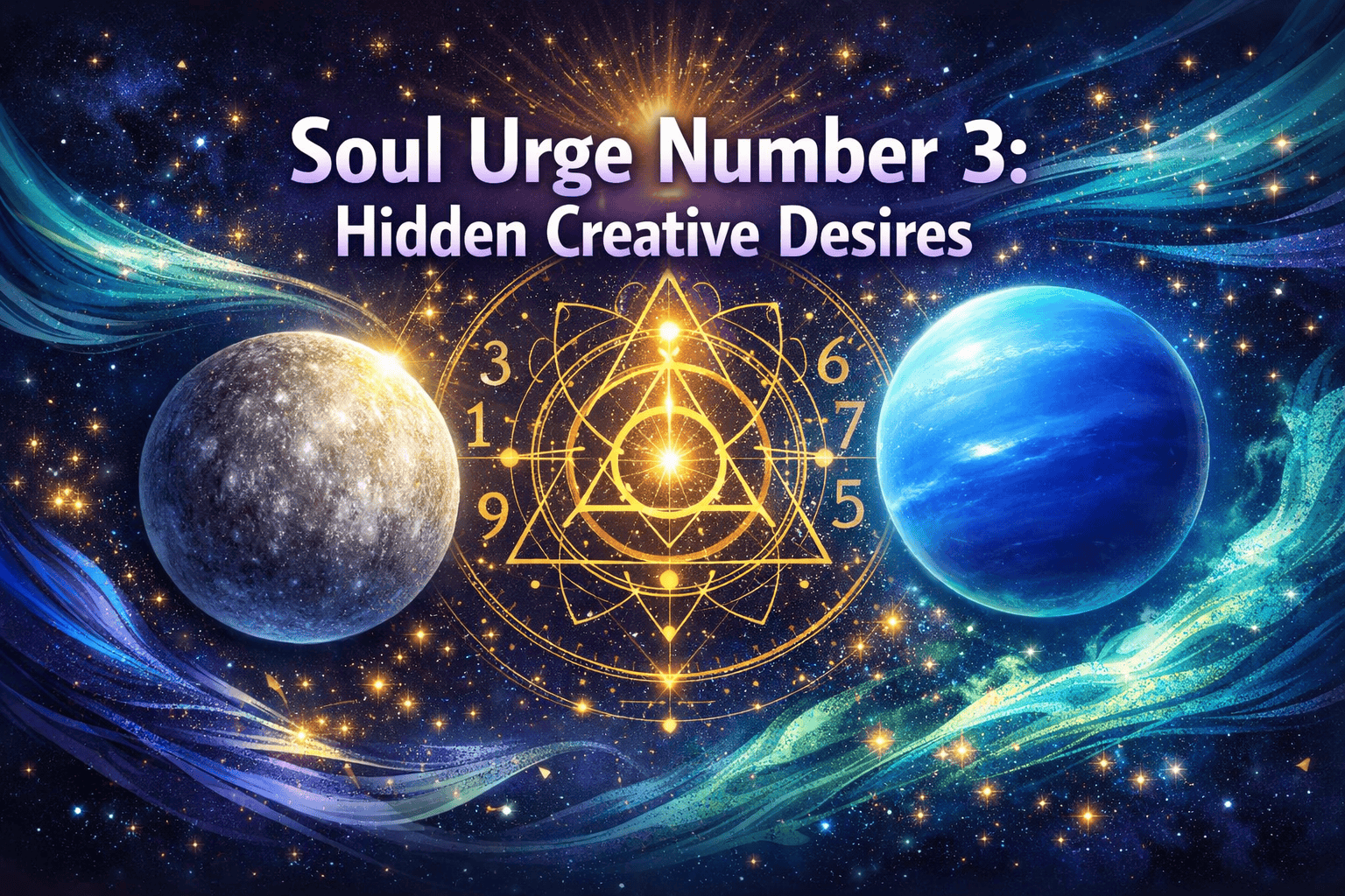 Soul Urge Number 3: Hidden Creative Desires Revealed Through Mercury and Neptune Placements