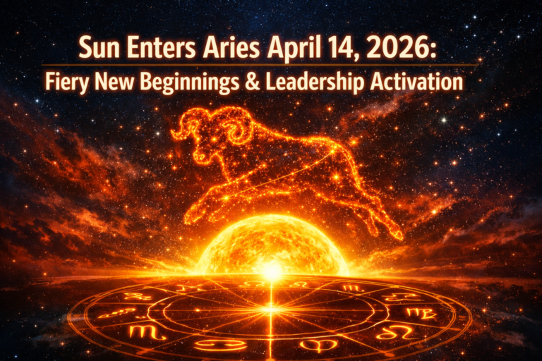 Sun Enters Aries April 14, 2026: Fiery New Beginnings, Leadership Activation, and Natal Chart Impacts by Rising Sign