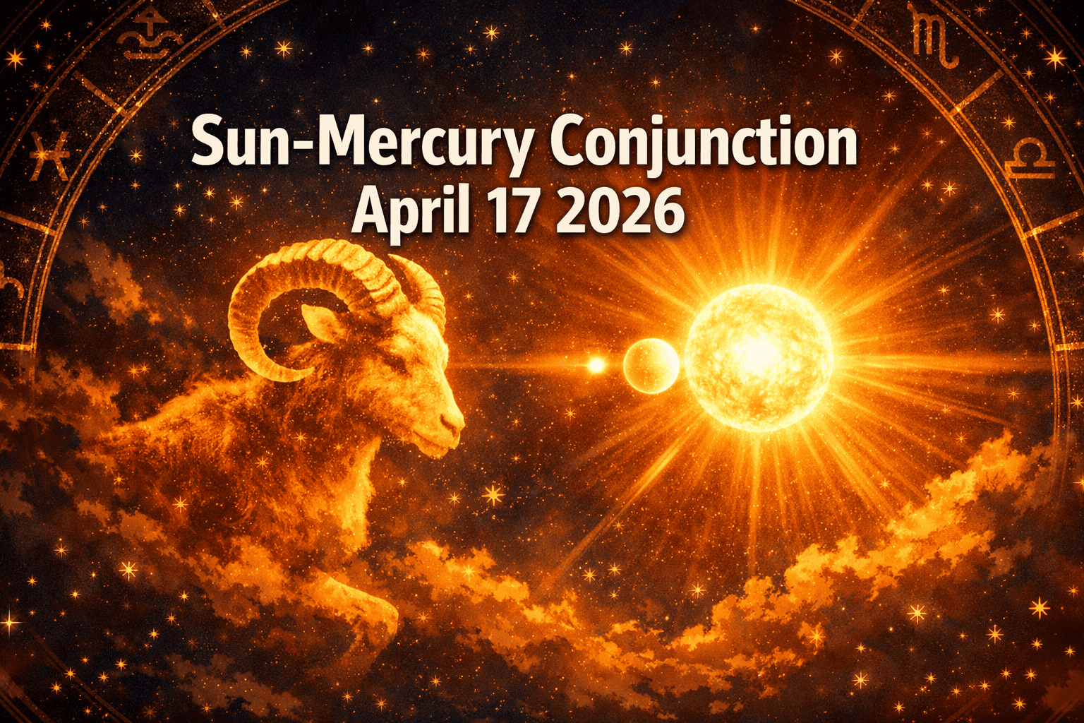 Sun-Mercury Conjunction April 17 2026: Boosting Aries Communication and Decision-Making for All Rising Signs