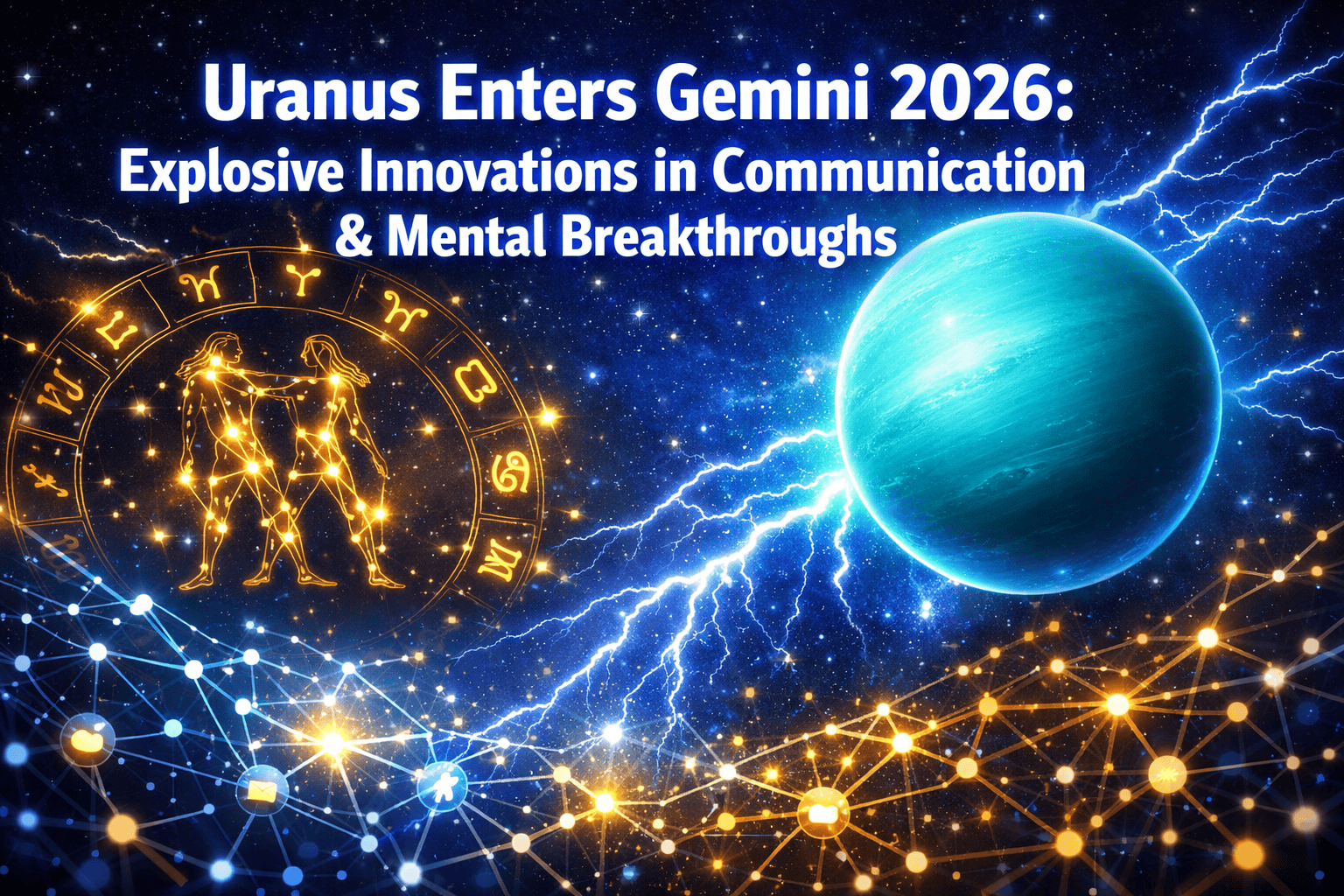 Uranus Enters Gemini April 25, 2026: Explosive Innovations in Communication, Social Media, and Mental Breakthroughs by Zodiac Sign