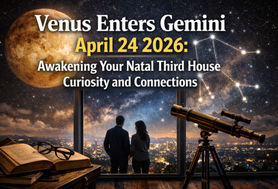 Venus Enters Gemini April 24 2026: Awakening Your Natal Third House Curiosity and Connections