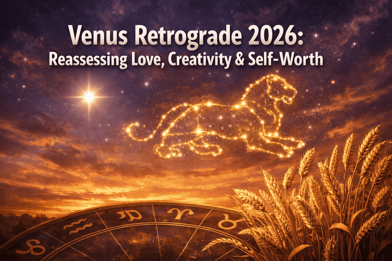 Venus Retrograde in Leo and Virgo July 24–September 17, 2026: Reassessing Love, Creativity, and Self-Worth by Zodiac Sign