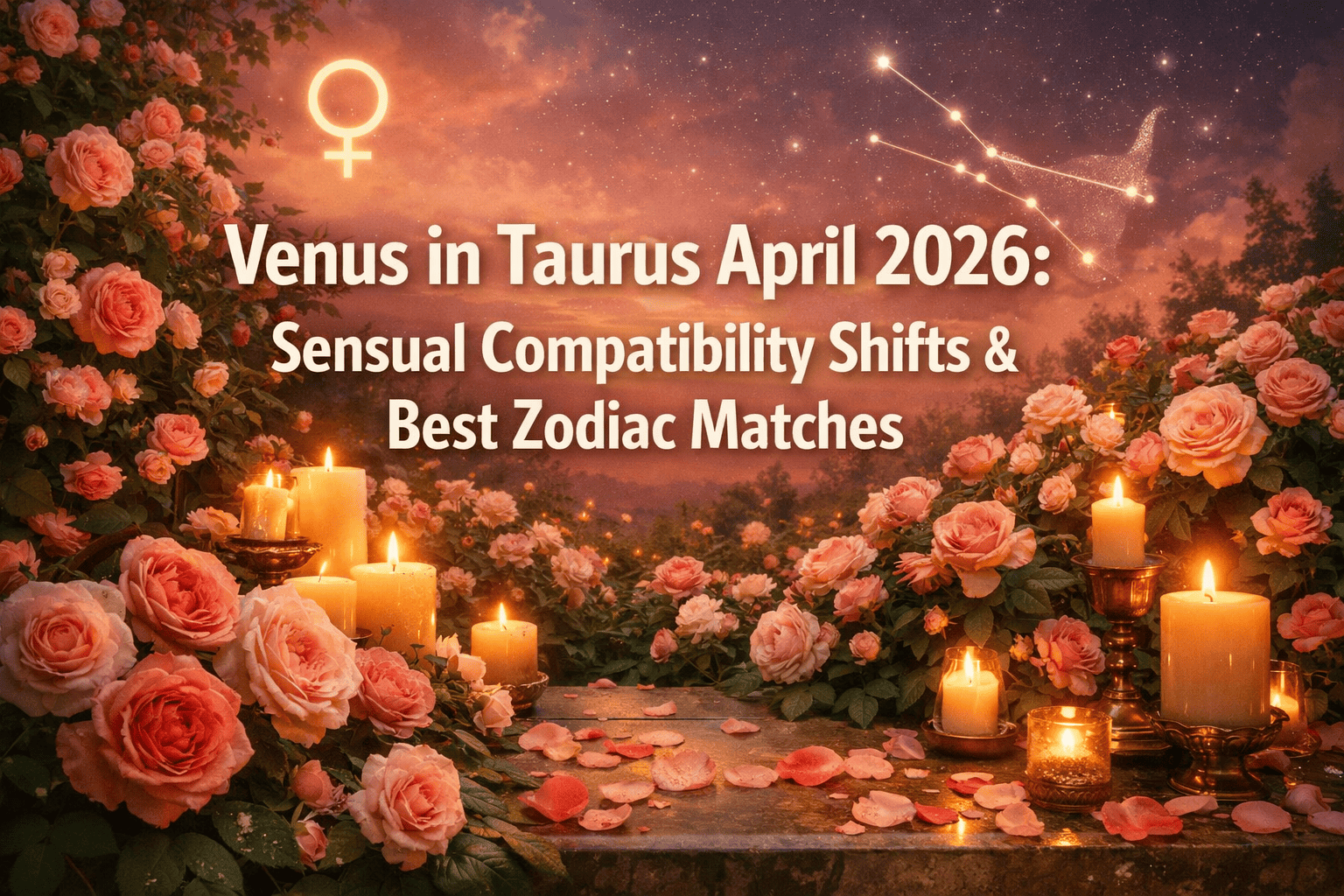 Venus in Taurus April 2026: Sensual Compatibility Shifts and Best Zodiac Matches for Lasting Romance