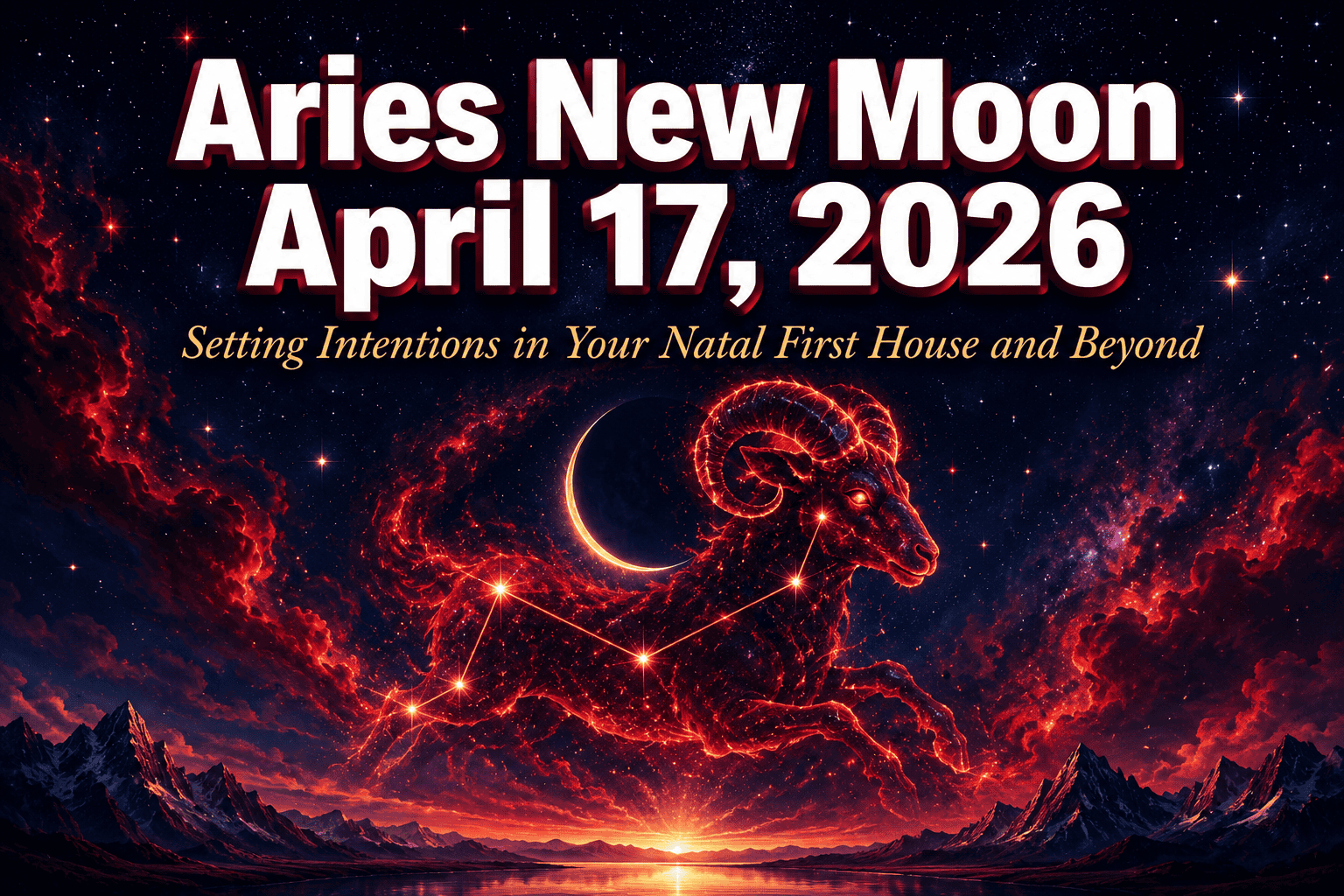 Aries New Moon April 17, 2026: Setting Intentions in Your Natal First House and Beyond