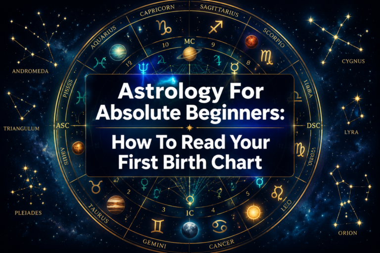 Astrology For Absolute Beginners: How To Read Your First Birth Chart Without Getting Overwhelmed