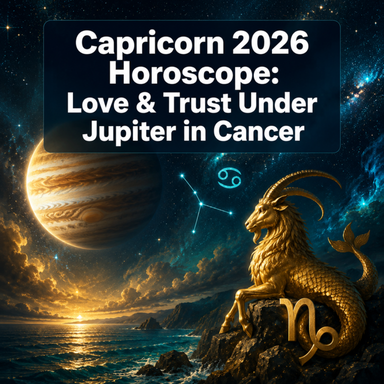 Capricorn 2026 Horoscope: Love, Partnerships & Trust-Building Under Jupiter's Early Cancer Influence
