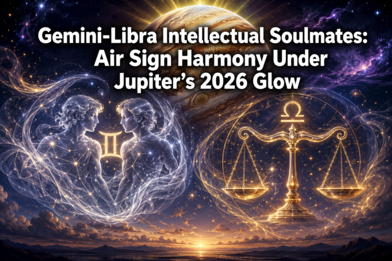 Gemini-Libra Intellectual Soulmates: Air Sign Harmony Under Jupiter's 2026 Glow