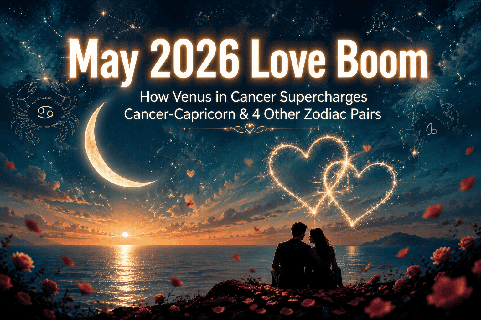 May 2026 Love Boom: How Venus in Cancer Supercharges Cancer-Capricorn and 4 Other Zodiac Pairs