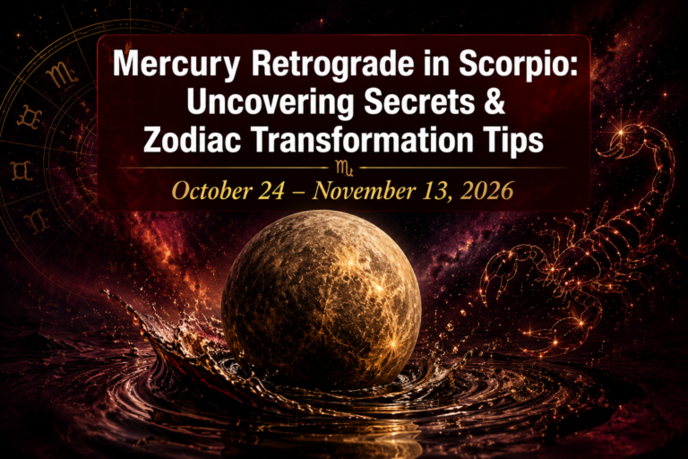 Mercury Retrograde in Scorpio October 24-November 13, 2026: Uncovering Secrets and Zodiac Transformation Tips