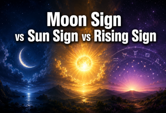 Moon Sign vs Sun Sign vs Rising Sign: What Each One Reveals About Your Personality