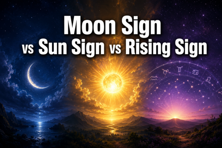 Moon Sign vs Sun Sign vs Rising Sign: What Each One Reveals About Your Personality