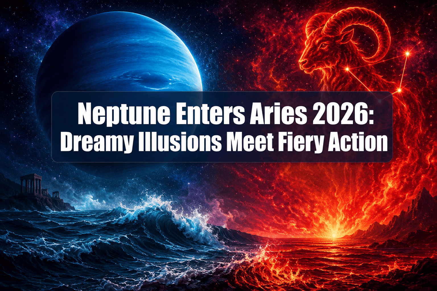 Neptune Enters Aries January 26, 2026: Dreamy Illusions Meet Fiery Action—Spiritual Warriors Awaken