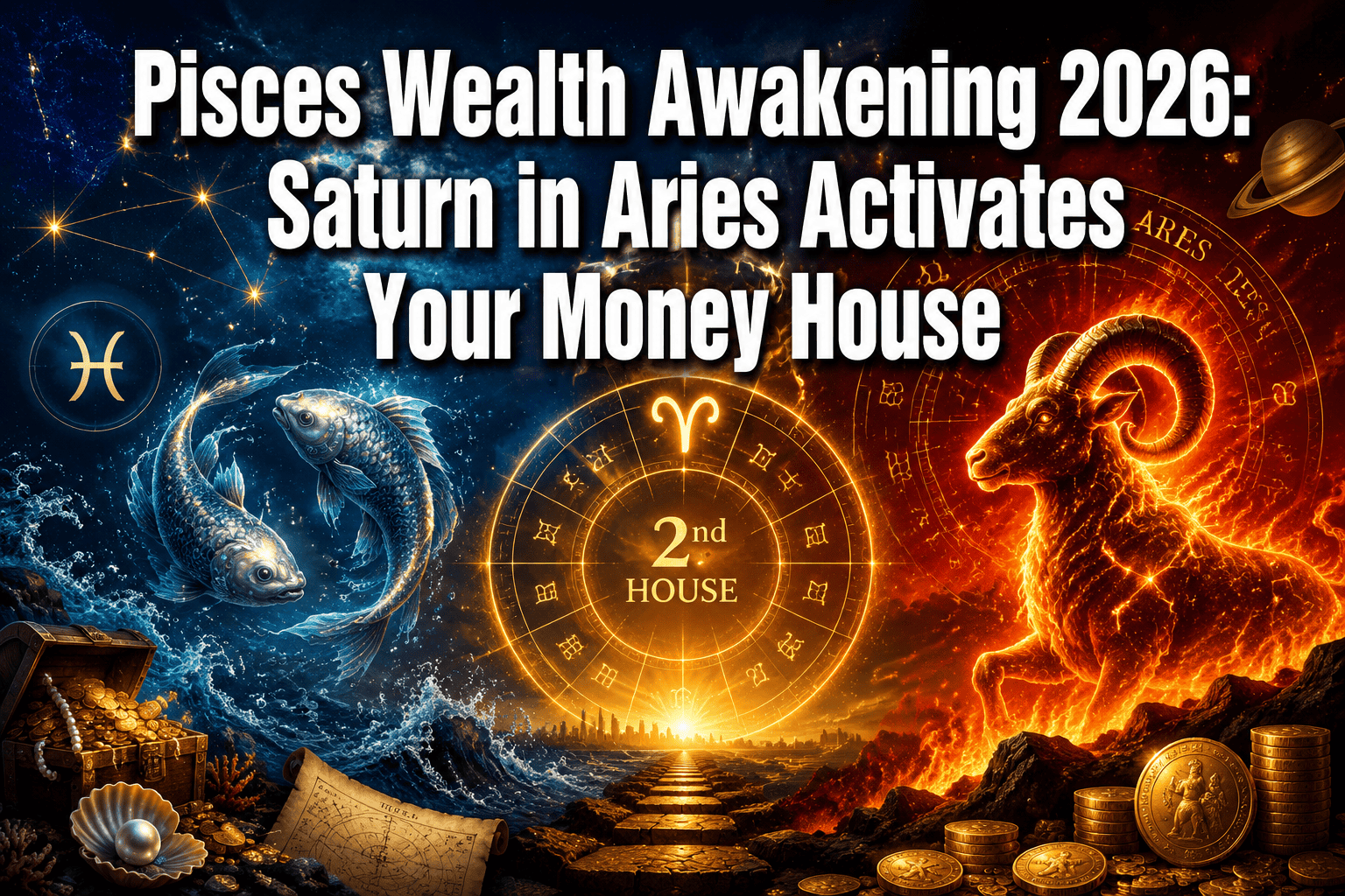 Pisces Zodiac Wealth Awakening in 2026: Saturn in Aries Activates Your Money House for Financial Freedom