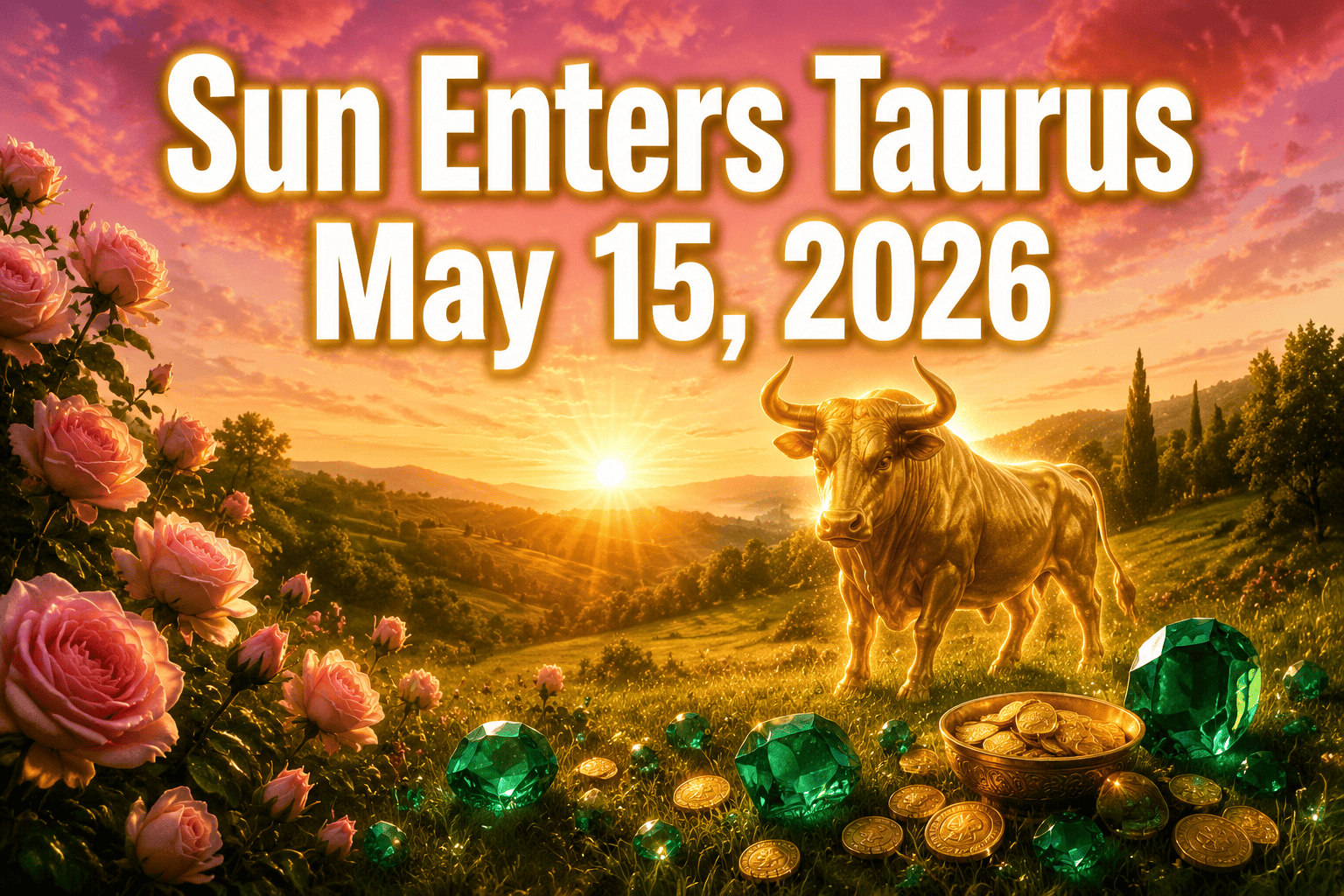 Sun Enters Taurus May 15, 2026: Grounding Vitality, Wealth Rituals, and Fixed Sign Power Boosts by Zodiac