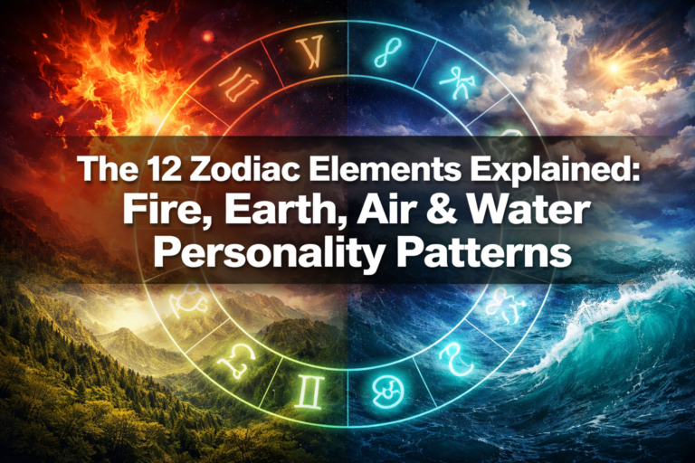 The 12 Zodiac Elements Explained: Fire, Earth, Air, and Water Personality Patterns