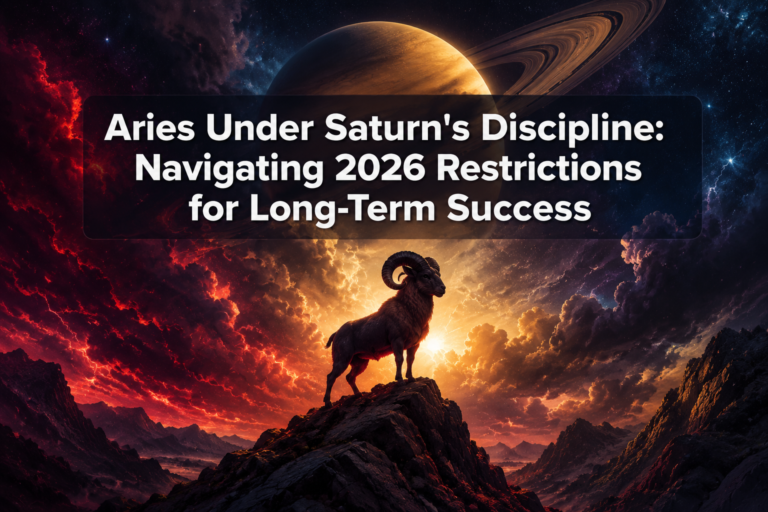 Aries Personality Under Saturn's Discipline: Navigating 2026 Restrictions for Long-Term Success