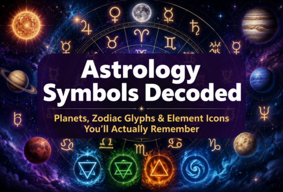 Astrology Symbols Decoded: Planets, Zodiac Glyphs, and Element Icons You’ll Actually Remember