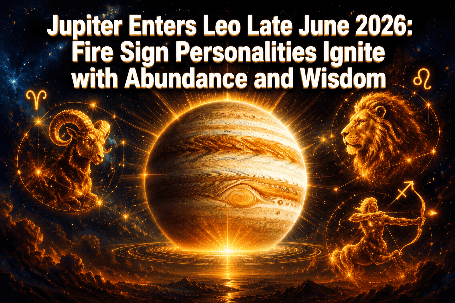 Jupiter Enters Leo Late June 2026: Fire Sign Personalities Ignite with Abundance and Wisdom