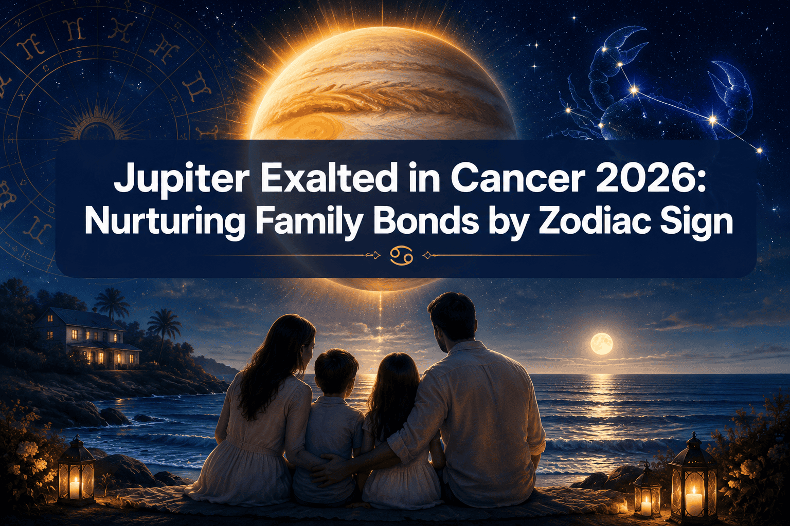 Jupiter Exalted in Cancer Early 2026: Nurturing Emotional Traits and Family Bonds by Zodiac Sign